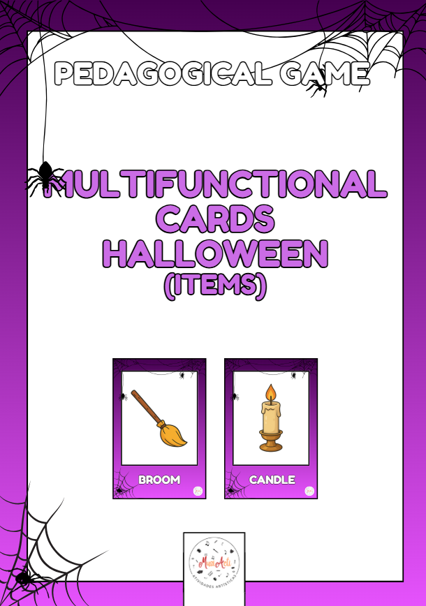 Cartões Multifuncionais - Objetos de Halloween