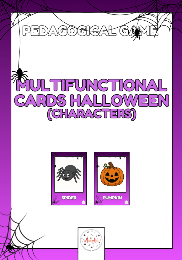 Cartões Multifuncionais - Personagens de Halloween