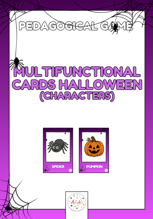 Cartões Multifuncionais - Personagens de Halloween