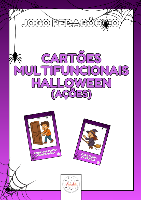 Cartões Multifuncionais - Ações de Halloween