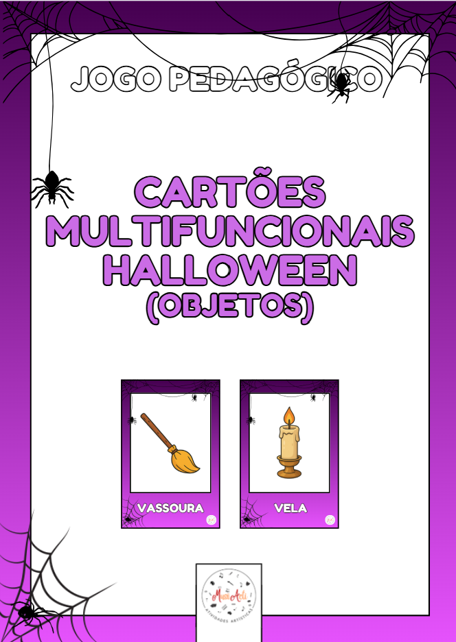 Cartões Multifuncionais - Objetos de Halloween