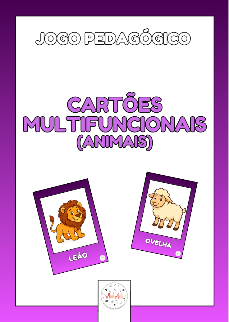 Cartões Multifuncionais - Animais