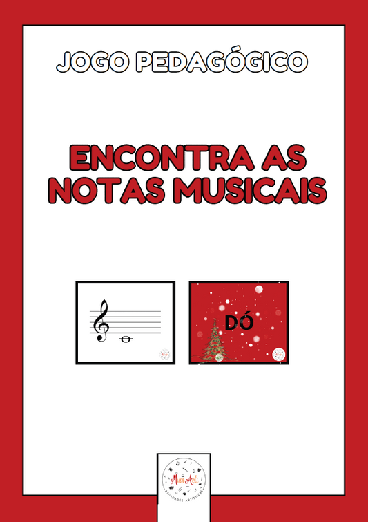 Encontra as notas musicais (versão Natal)