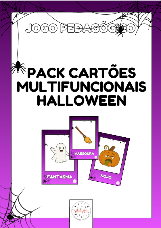 Pack Cartões Multifuncionais de Halloween